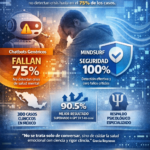 Estudio de Mindsurf revela: las IAs genéricas fallan en detectar crisis de salud mental hasta en un 75% de los casos